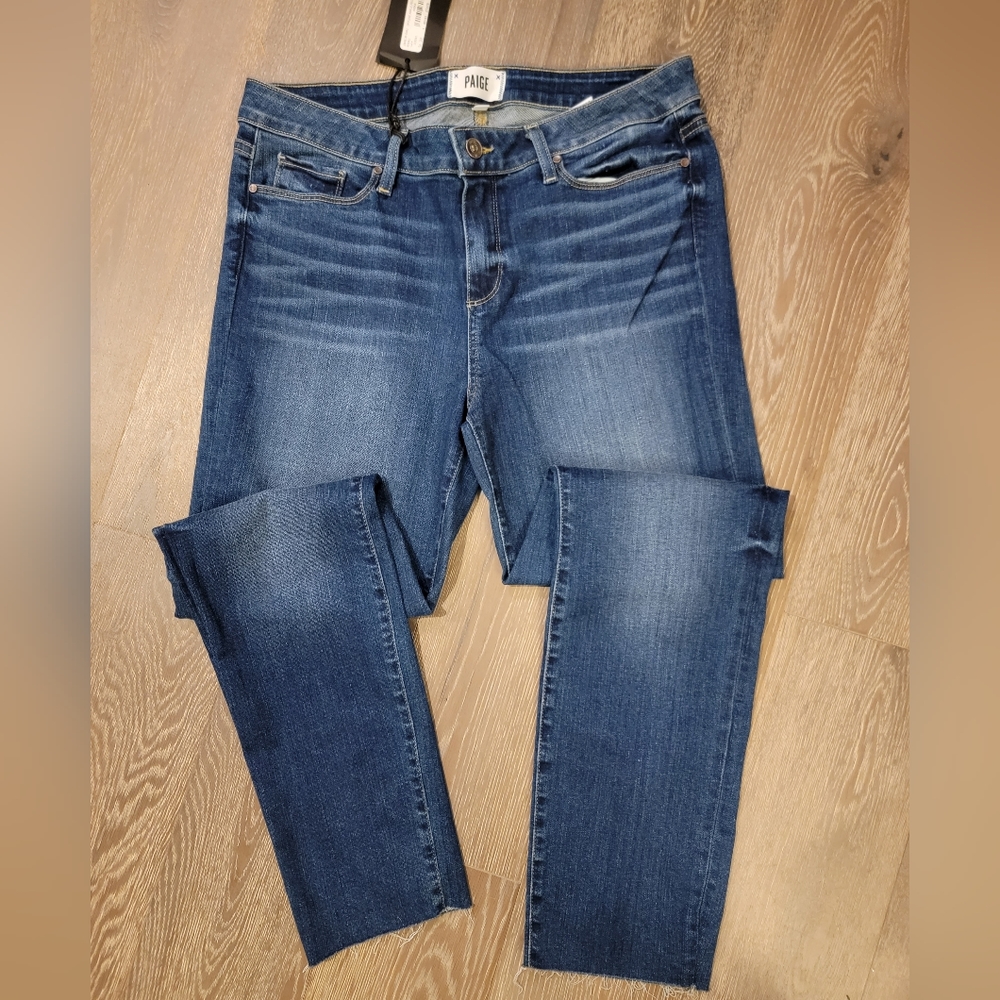 PAIGE Skyline Ankle Peg, mid rise ankle skinny sz 32